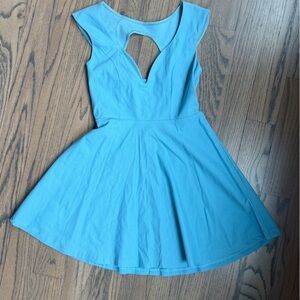 Tobi Blue Fit-and-Flare Dress